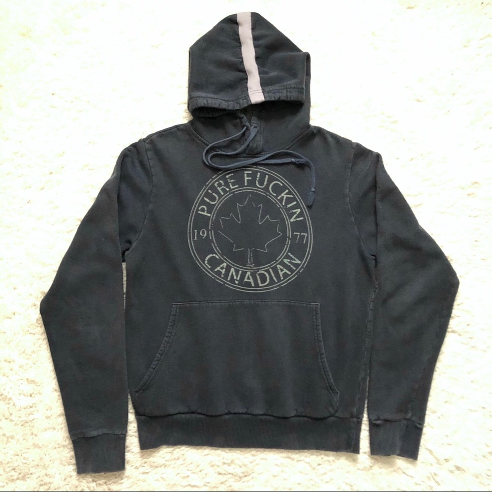 LUCKY 7 Navy Blue Pure Canadian Hoodie